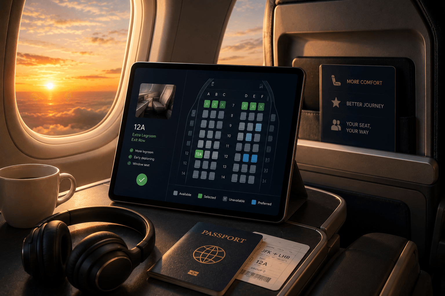 Airline seat selection assistance