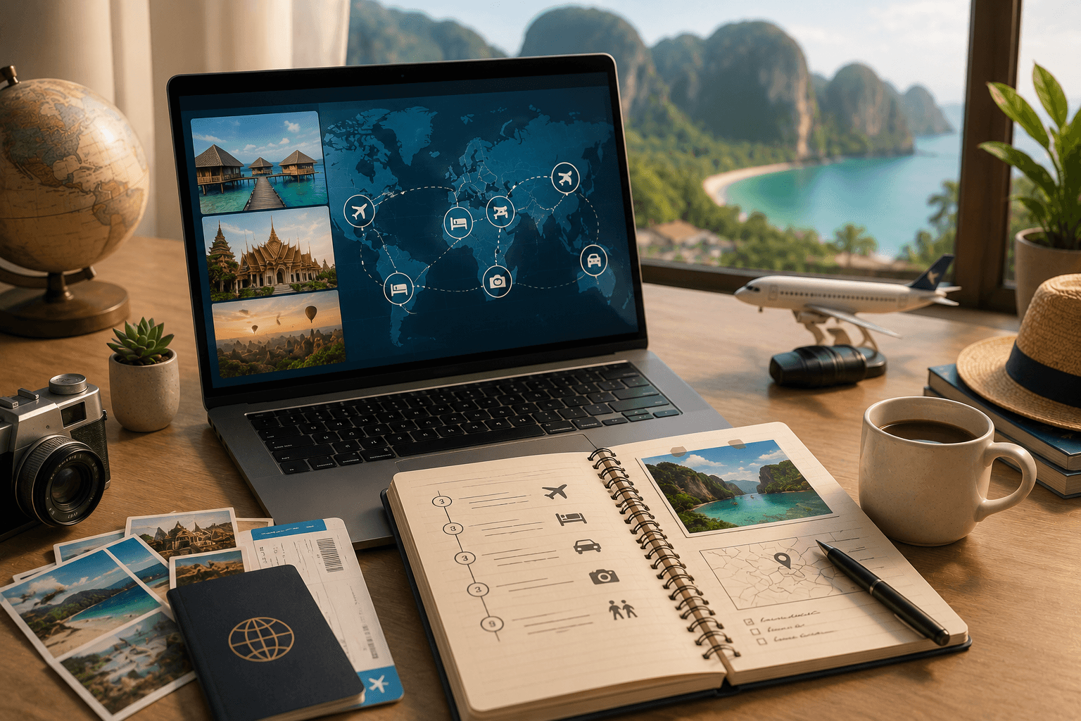 Custom trip planning with flight and hotel support