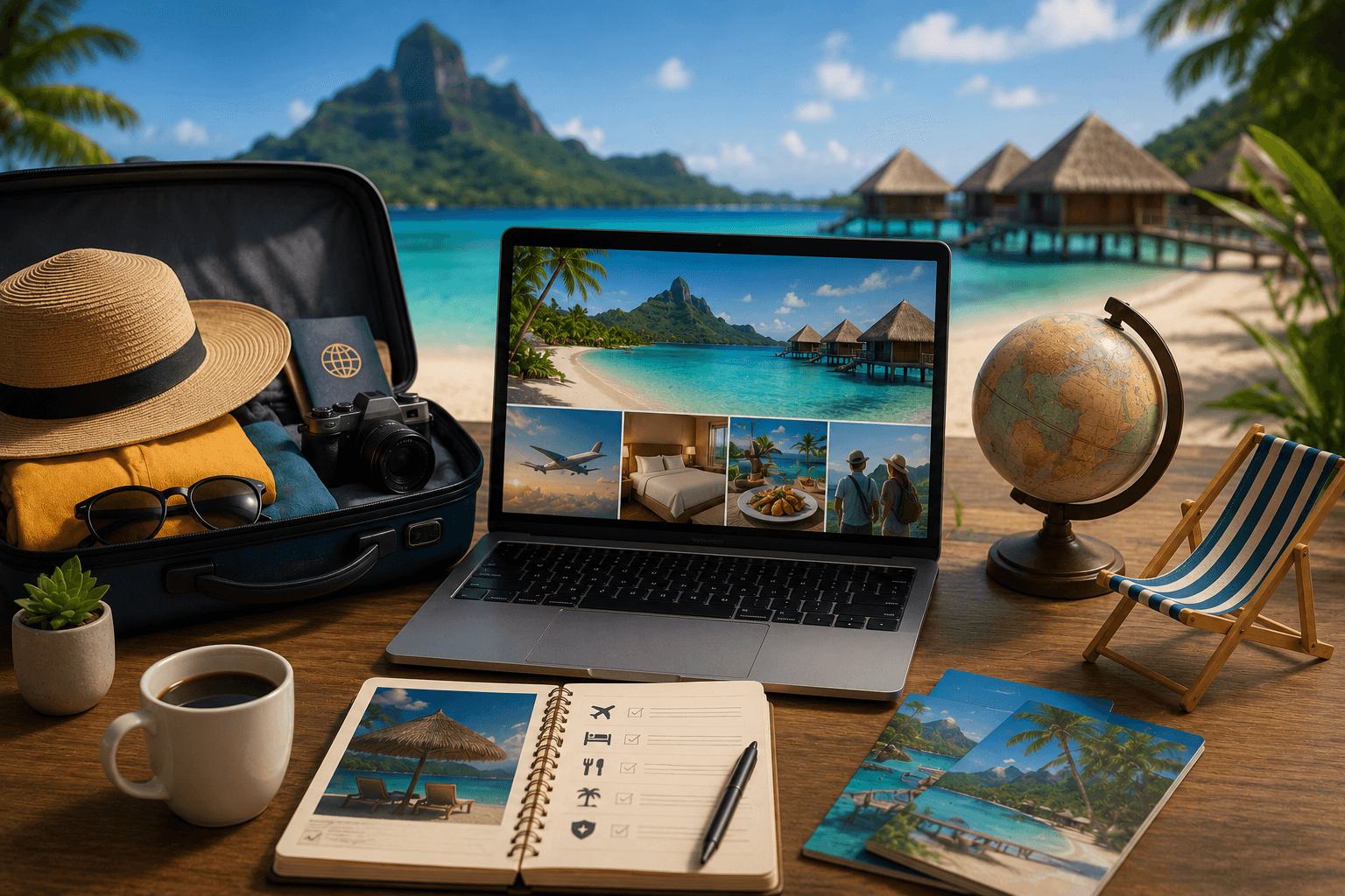Vacation packages with flight and hotel bookings